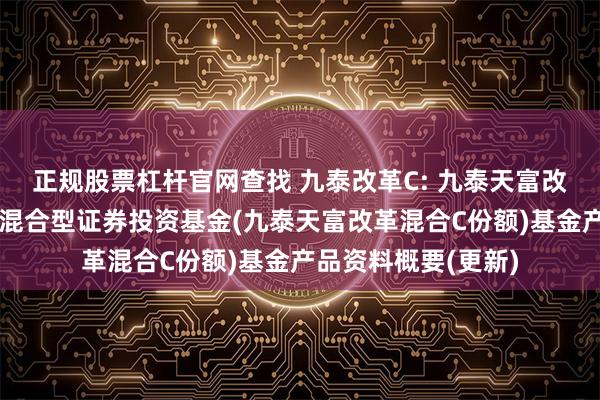 正规股票杠杆官网查找 九泰改革C: 九泰天富改革新动力灵活配置混合型证券投资基金(九泰天富改革混合C份额)基金产品资料概要(更新)