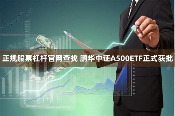 正规股票杠杆官网查找 鹏华中证A500ETF正式获批